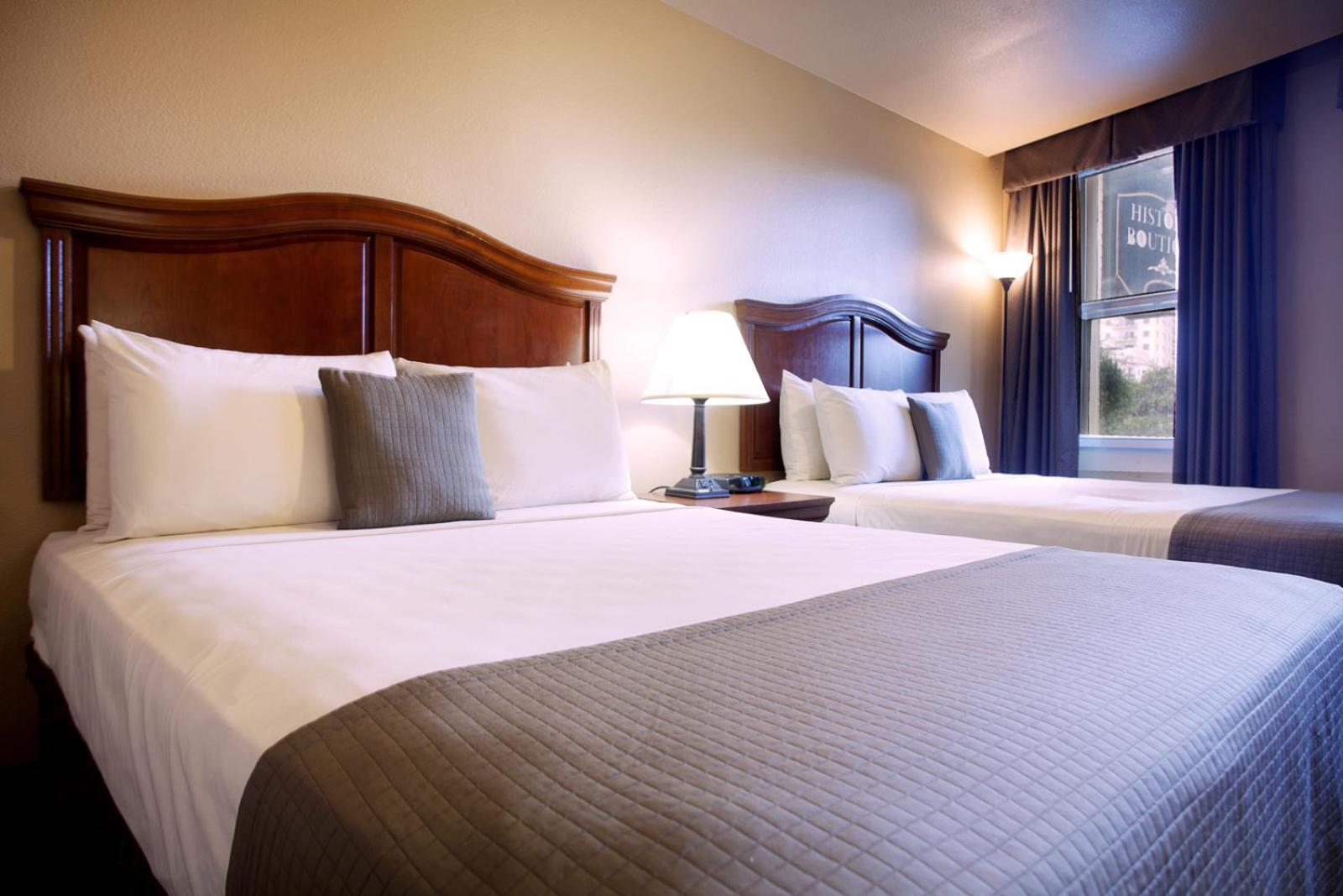 Queen Room Two Queen Beds City View Mobility Accessible or Non-Smoking